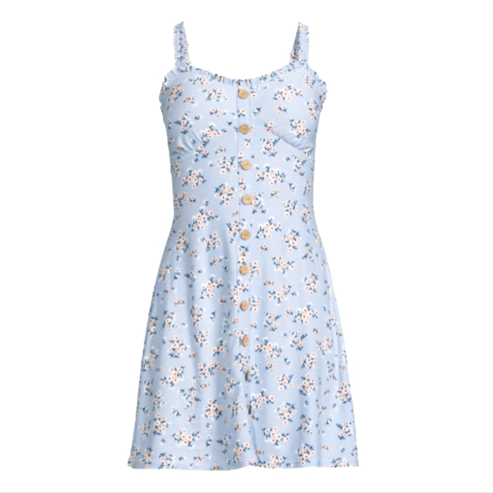 No Boundaries Juniors' Milk Maid Button Front Dress size L(11-13